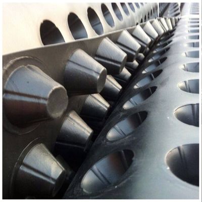quality  Customized Drainage Board HDPE Foundation Drainage Mat 2m - 3m Width factory
