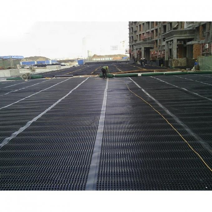 Synthetic Foundation Drainage Mat HDPE For Green Roof Systems
